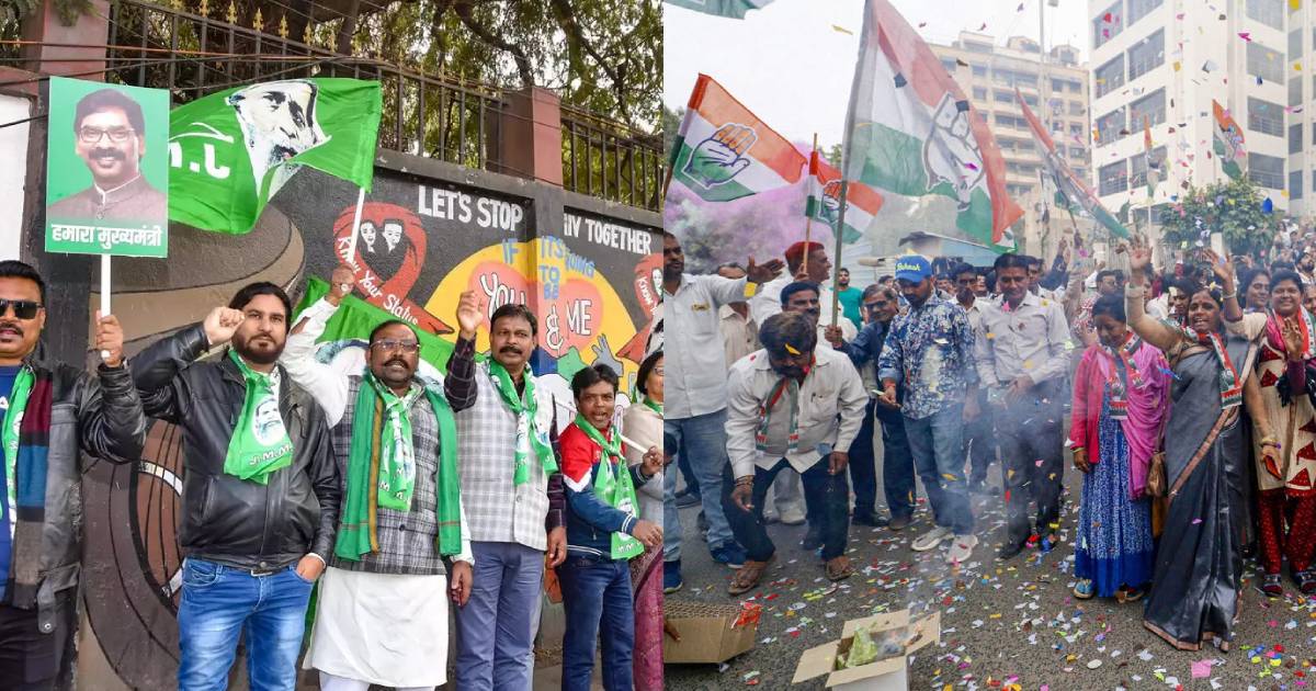 JMM-led alliance likely to shift MLAs outside Jharkhand, Congress says BJP 'crushing' mandate in every state